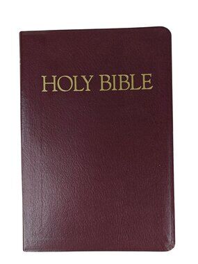 The First Scofield Study Bible KJV 1986 Edition Maroon Leather Bound Red Letter